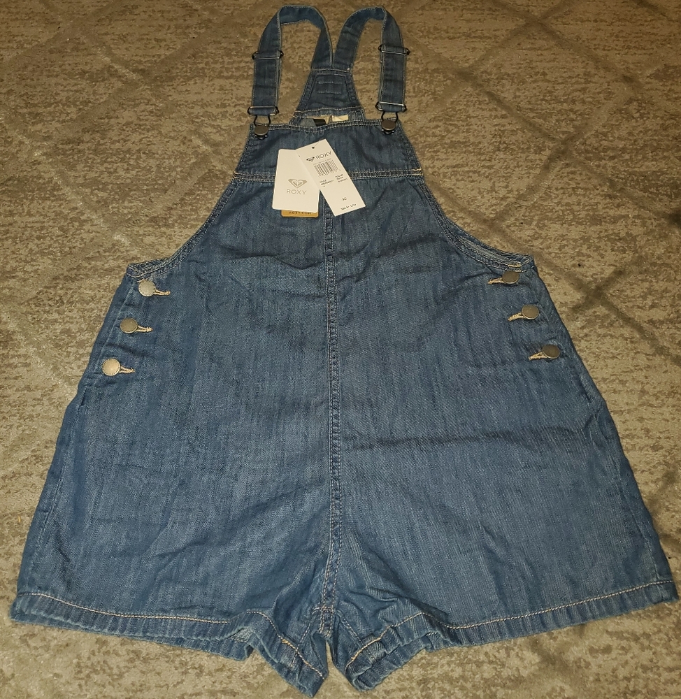 NWT Roxy Women's Denim Overalls